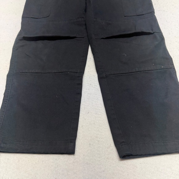 Empyre Pants Mens 28 Double Knee Cargo Pants Baggy Skater Black Y2K *FLAWED - Picture 4 of 16